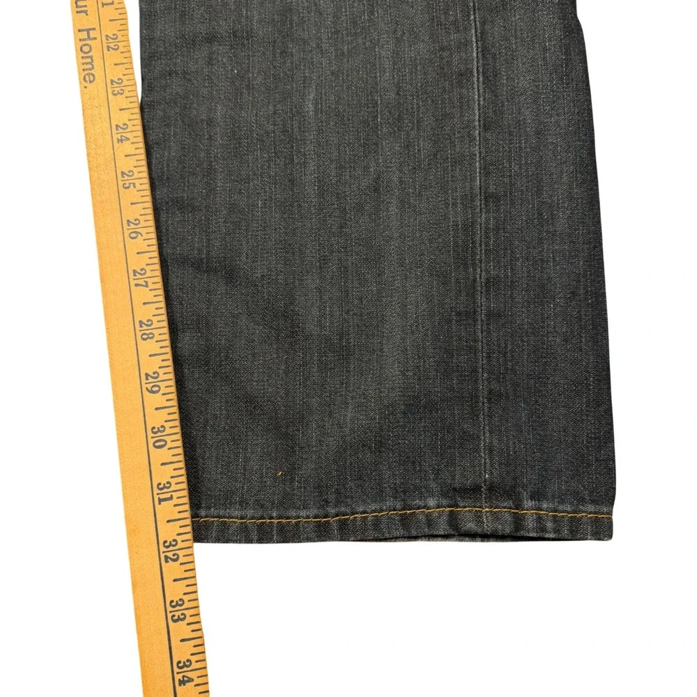 True Religion Section Slim Jeans Mens 38 Dark Wash Straight Leg Horseshoe Pocket